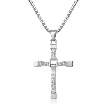 Collar Cruz de Acero